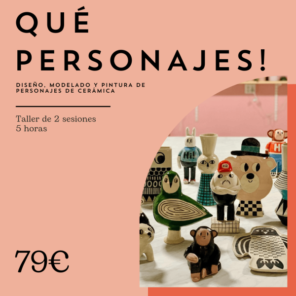 Taller de creación de personajes de cerámica en Náquera, Valencia para ilustradores